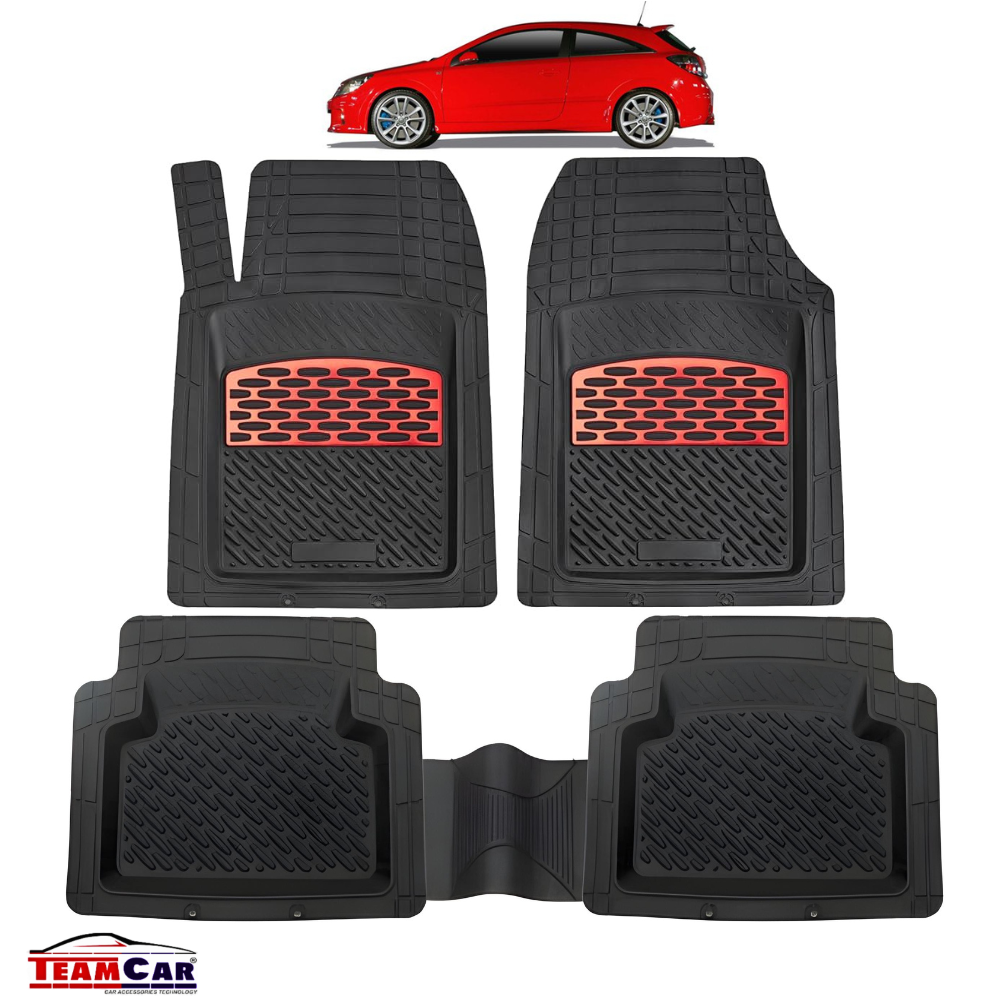 Covoase Opel Astra H Coupe (2004-2014) black/red