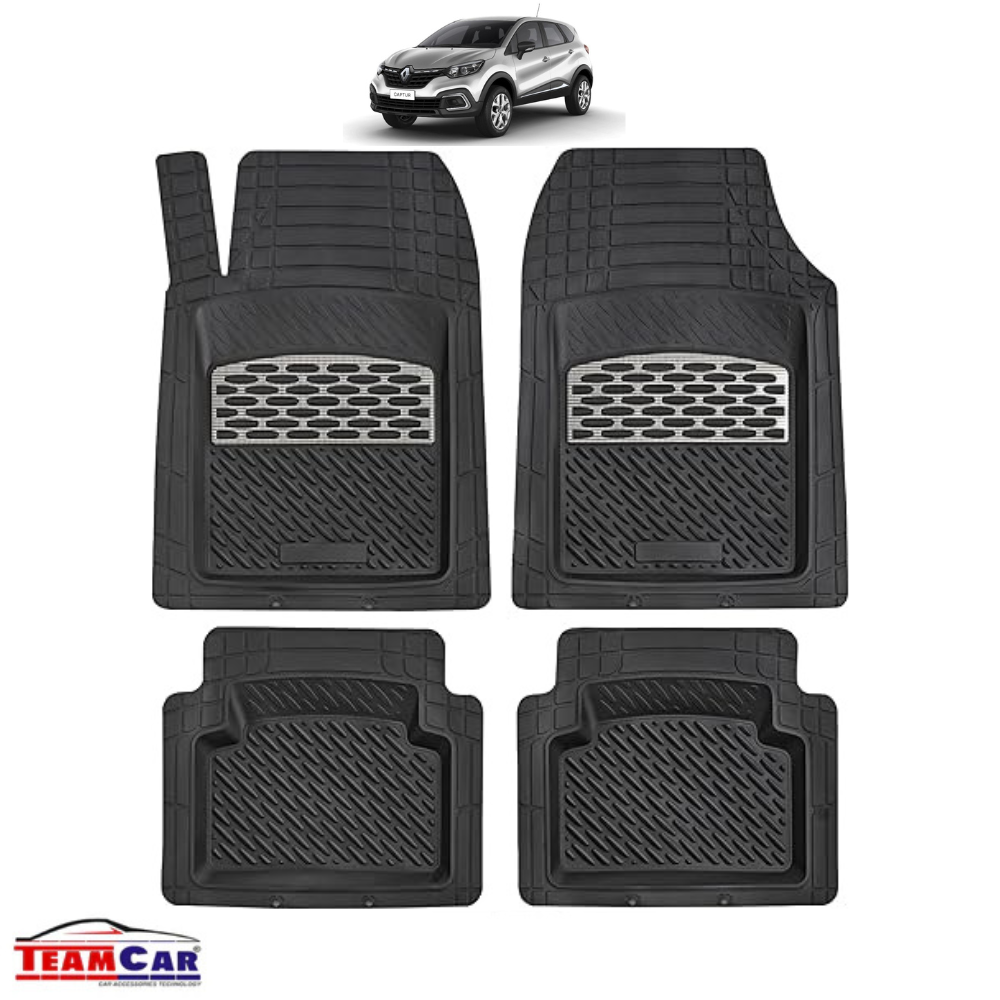 Covorase Auto TeamCar® Tip Tavita Compatibile Renault Captur (2013-2024) Silver