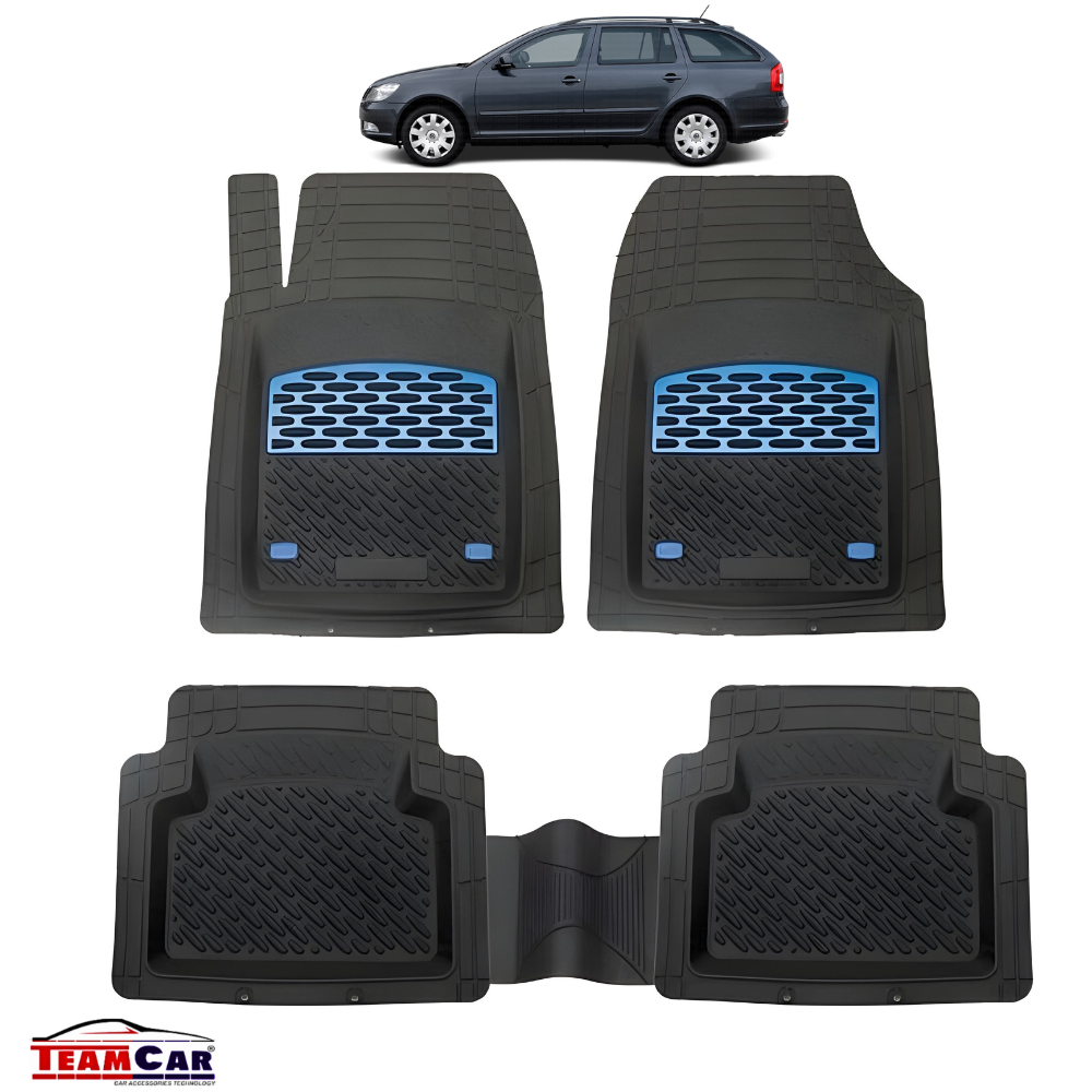 Covorase Skoda Octavia II (2004–2013) - Combi black/blue