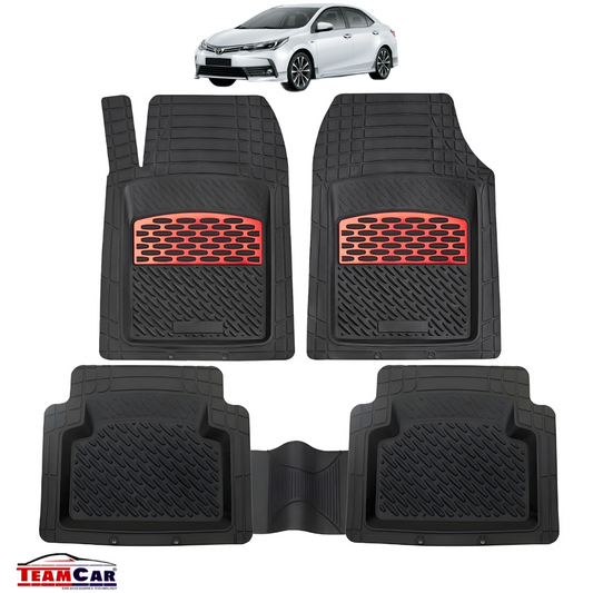 Covorase Toyota Corolla XII (2019+) cauciuc black/red