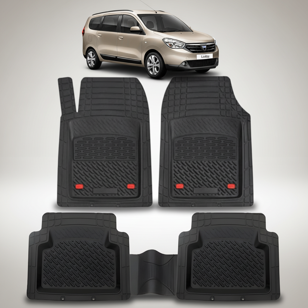 Covorase Tip Tavita Compatibile Dacia Lodgy, Negru