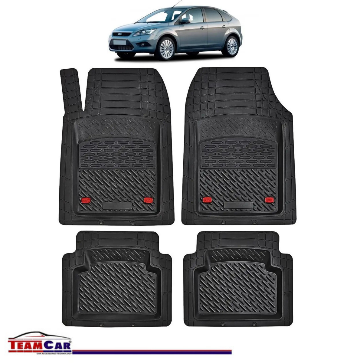 Covorase Auto Tip Tavita Compatibile Ford Focus Mk2 Hatchback 5 uși (2004–2011)