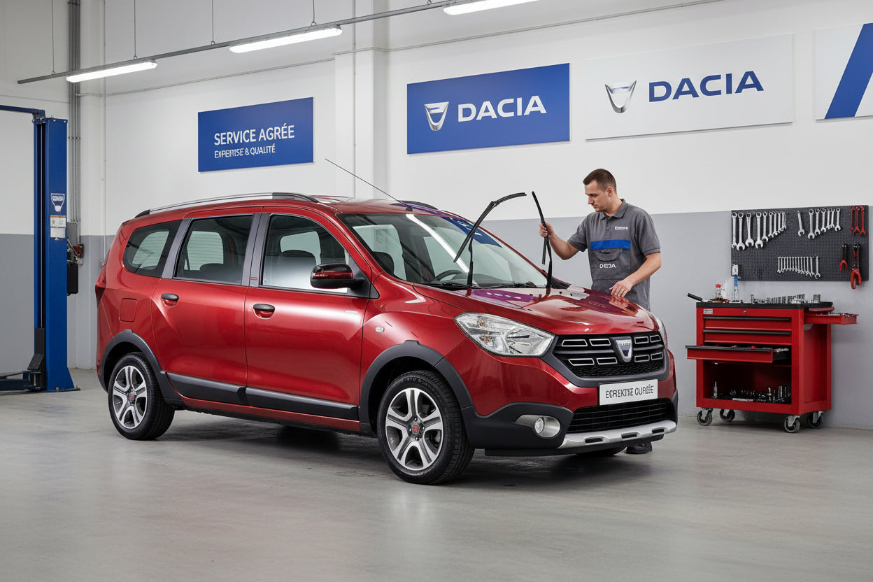 Schimbare ștergătoare la Dacia Lodgy cu setul 8671095362