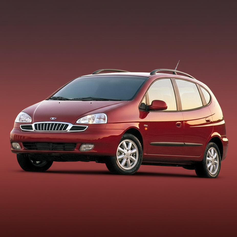 Red car on a white background