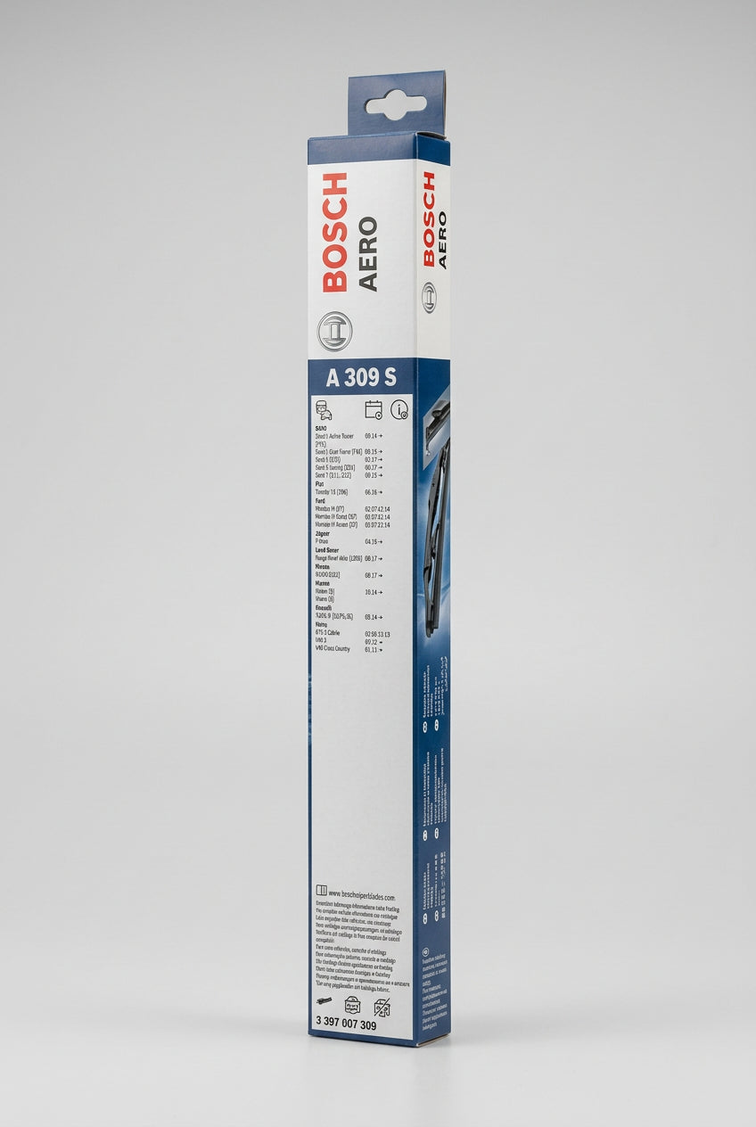Eticheta Bosch A309S cu lista de compatibilități auto și codul 3 397 007 309