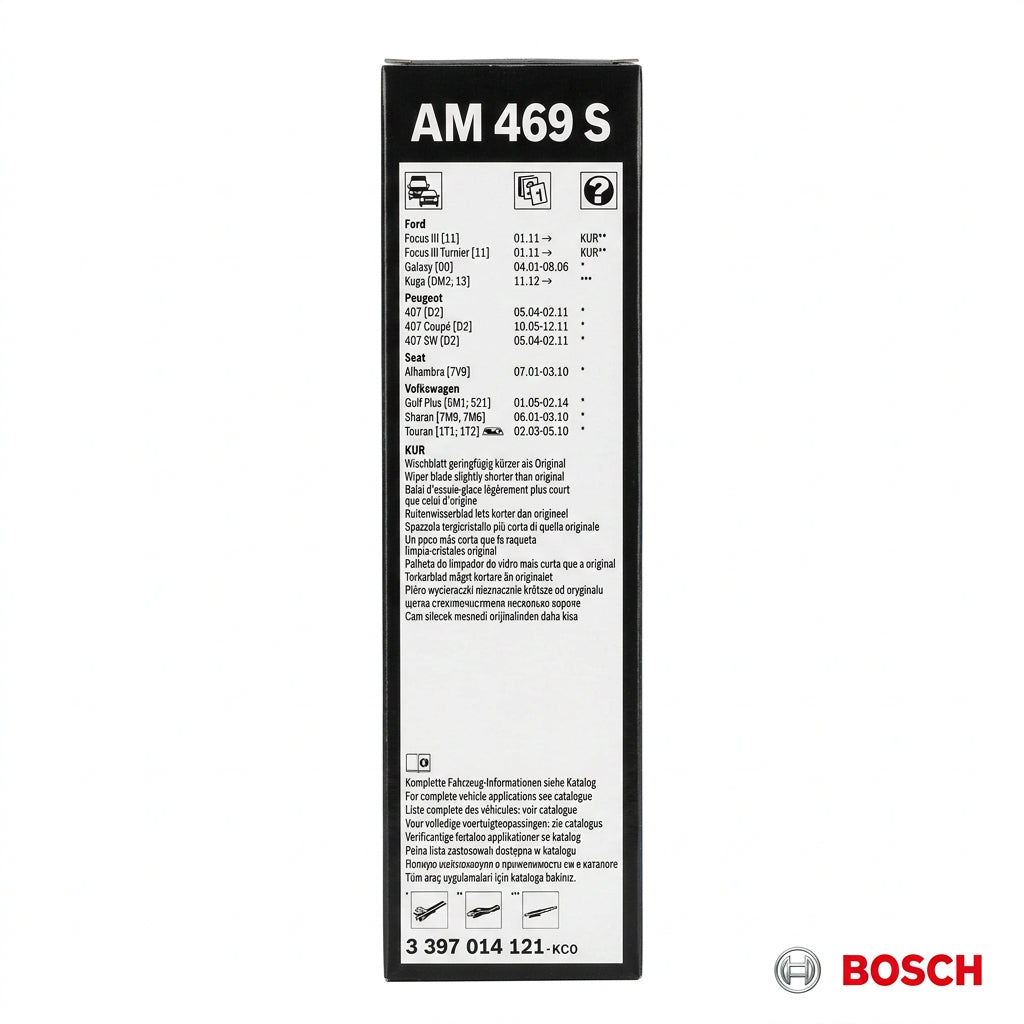 Etichetă Bosch AM469S cu aplicații auto și codul 3 397 014 121