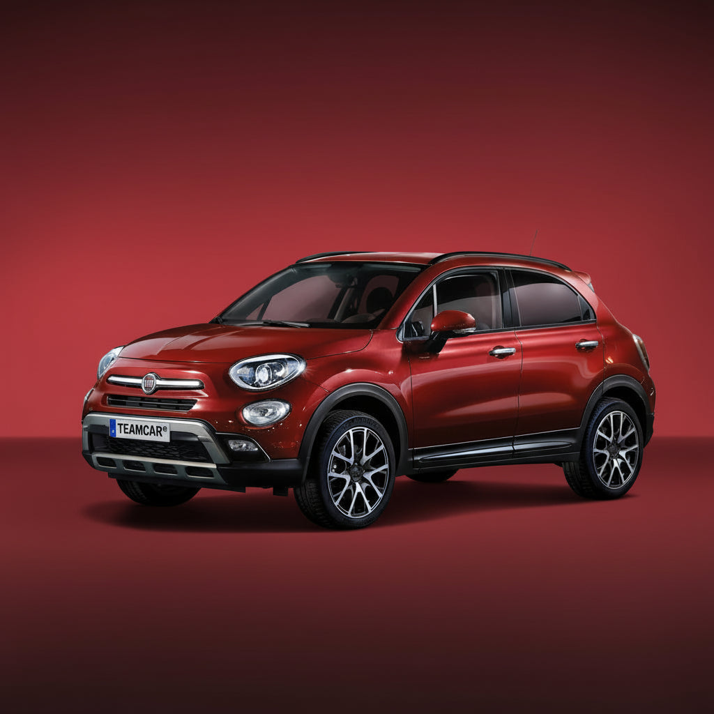 Fiat 500X Facelift roșu.