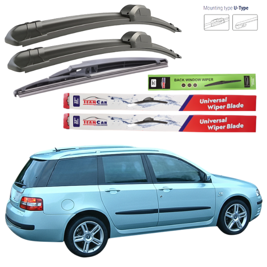 Wipers Fiat Stilo (Multiwagon 192) 2003-2005 – Complete Set
