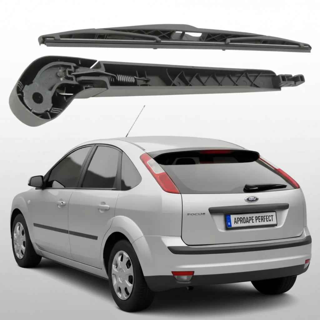 Braț și Lamelă Ștergător Spate Ford Focus II Hatchback (2004-2011) – 350mm, Set Complet cu Capac Mammooth MMT RAW 053