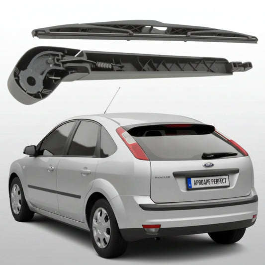 Braț și Lamelă Ștergător Spate Ford Focus II Hatchback (2004-2011) – 350mm, Set Complet cu Capac Mammooth MMT RAW 053