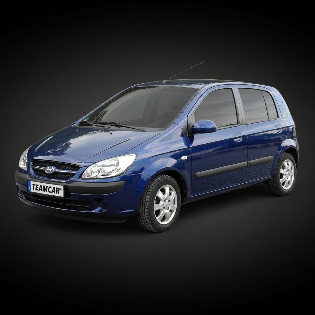 Blue car on a transparent background