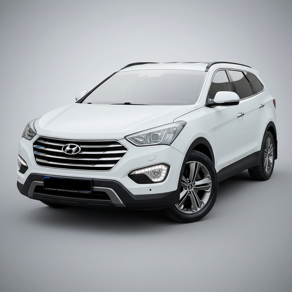 White Hyundai SUV on a transparent background