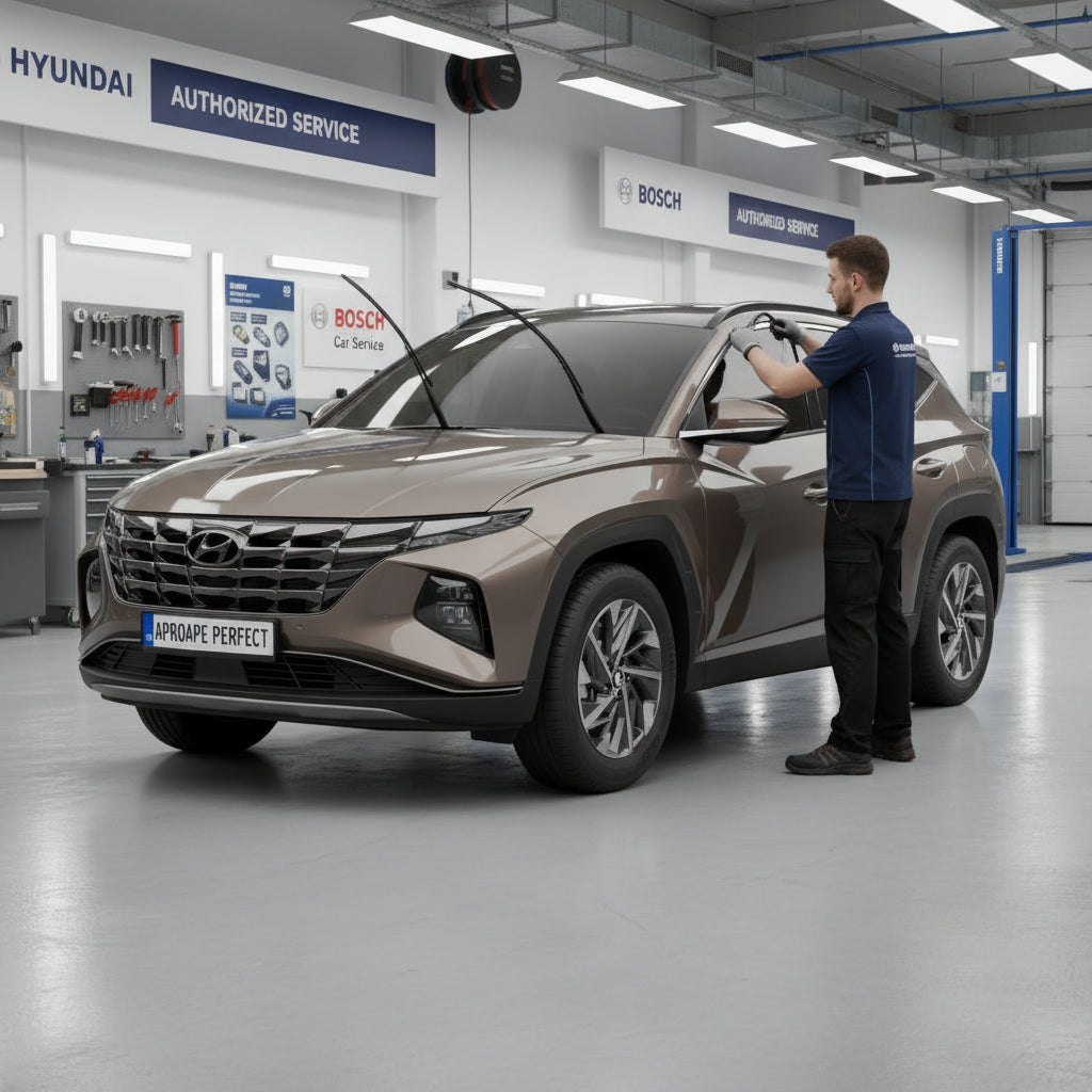 Schimbare Set de ștergătoare Bosch Aerotwin A945S la Hyundai Tucson (NX4) 2020-Prezent