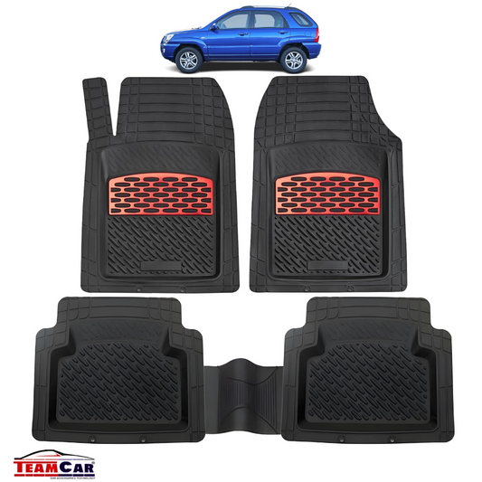 Hyundai Tucson I (2004-2009) Covorase Auto TeamCar®- Cauciuc Tip Tavita Red