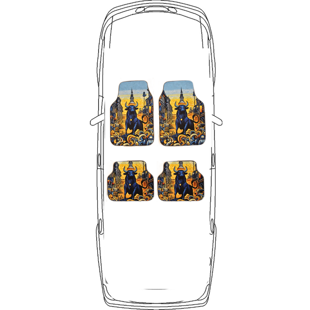 Covorașe Auto DECOMAT Bull Print – Set Universal PVC
