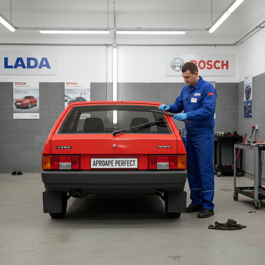 Schimbare Ștergător Lunetă Bosch Twin H341 la Lada Samara Hatchback (2113, 2114) 2003–2013