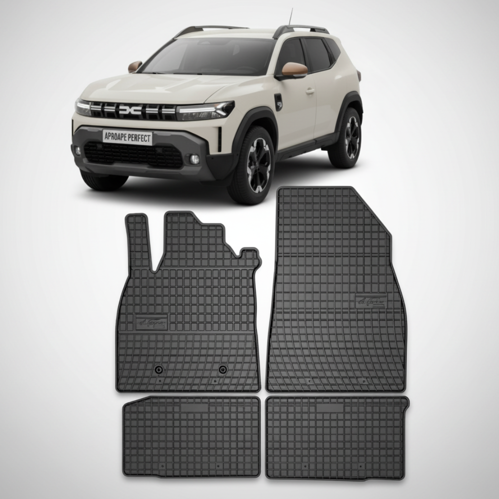 Set Covorase Auto din Cauciuc pentru Dacia Duster 3 1.0 ECO-G 100 (PYM/PYN, 2023-prezent) - 4 Piese | Frogum El Toro