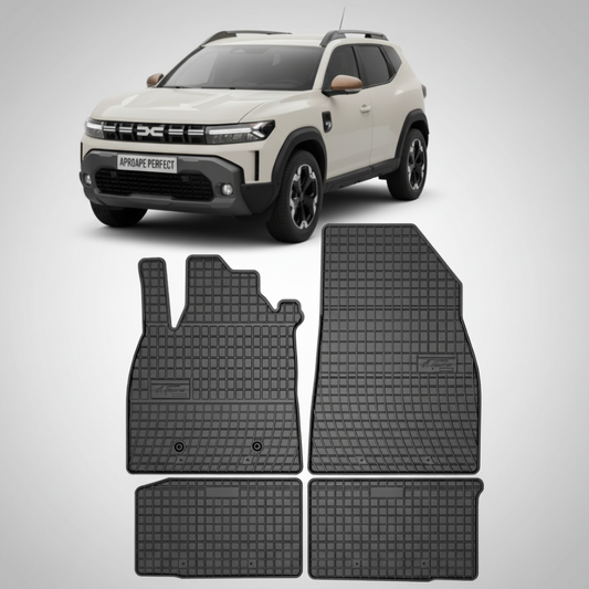 Set Covorase Auto din Cauciuc pentru Dacia Duster 3 1.2 TCe 130 / 4x4 (PYM/PYN, 2023-prezent) - 4 Piese | Frogum El Toro