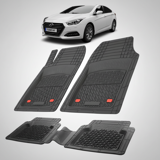 Hyundai i40 2015–2018 Floor Mats - Rubber Tab Type -Black