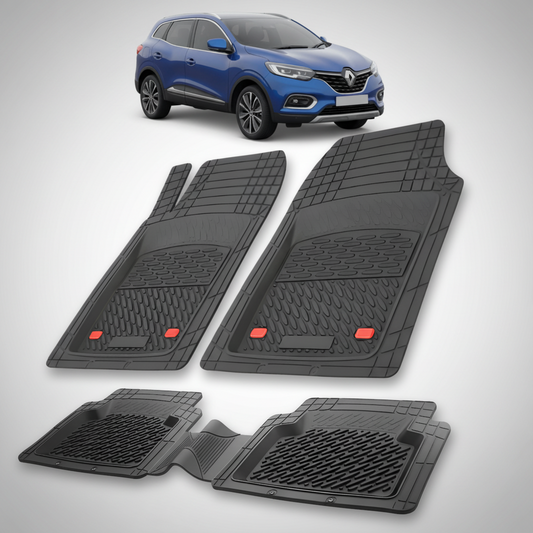 Covorase Auto TeamCar® Tip Tavita Compatibile Renault Kadjar (2015-2022) Negru