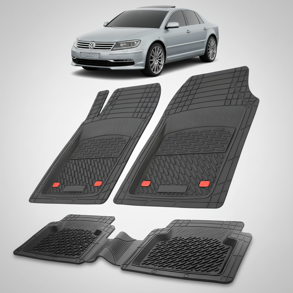 Covorașe Auto Tip Tăviță Compatibile Volkswagen Phaeton II - Black