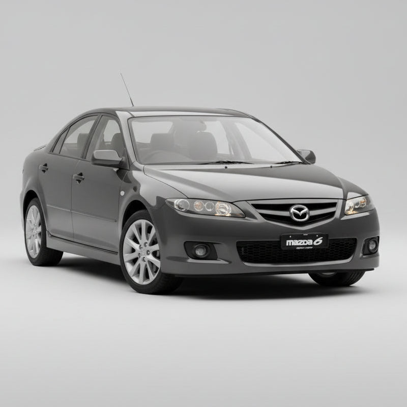 Gray Mazda 6 GG (2002–2008) car on a light gray background