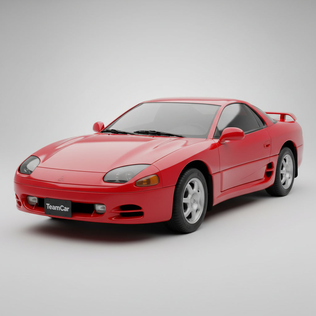 Ștergătoare TeamCar® pentru Mitsubishi 3000 GT Coupe (Z16A) 1992–2000 – Set Față și Spate Flat Premium