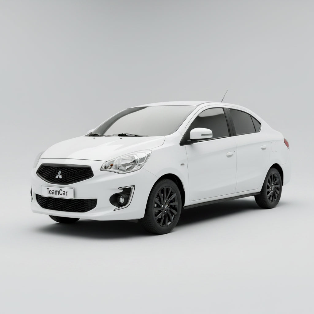 Ștergătoare TeamCar® pentru Mitsubishi Attrage Sedan (A10/A13) 2018–prezent – Set Față Hibrid