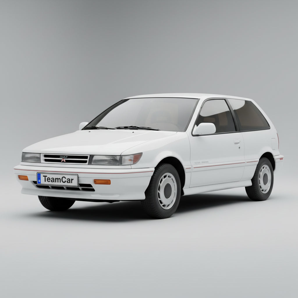 Ștergătoare TeamCar® pentru Mitsubishi Colt III/IV (C5_A, CA_A) 1988–1996 – Set Față și Spate Hibrid