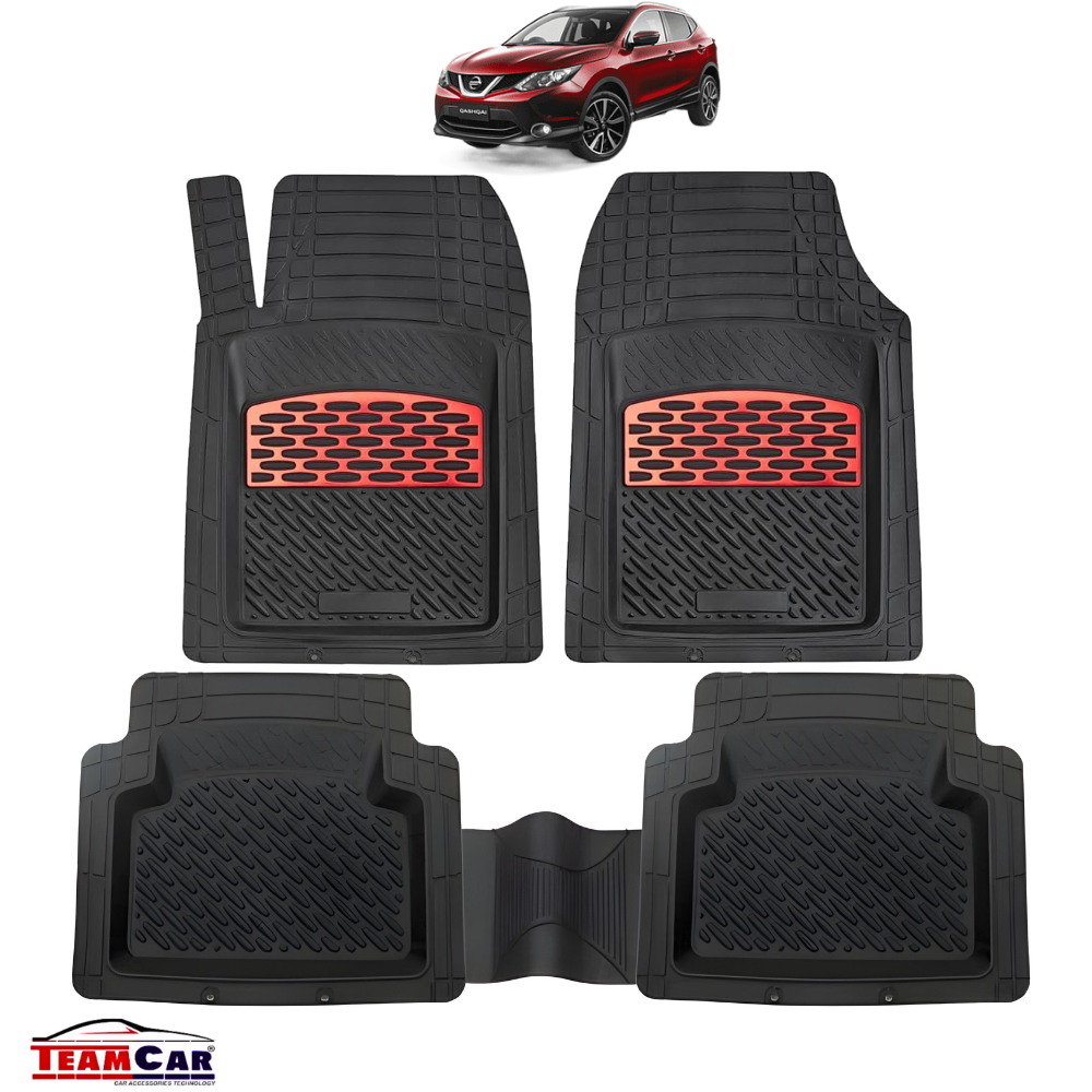 Covorase Nissan Qashqai J11 (2013–2021) black/red