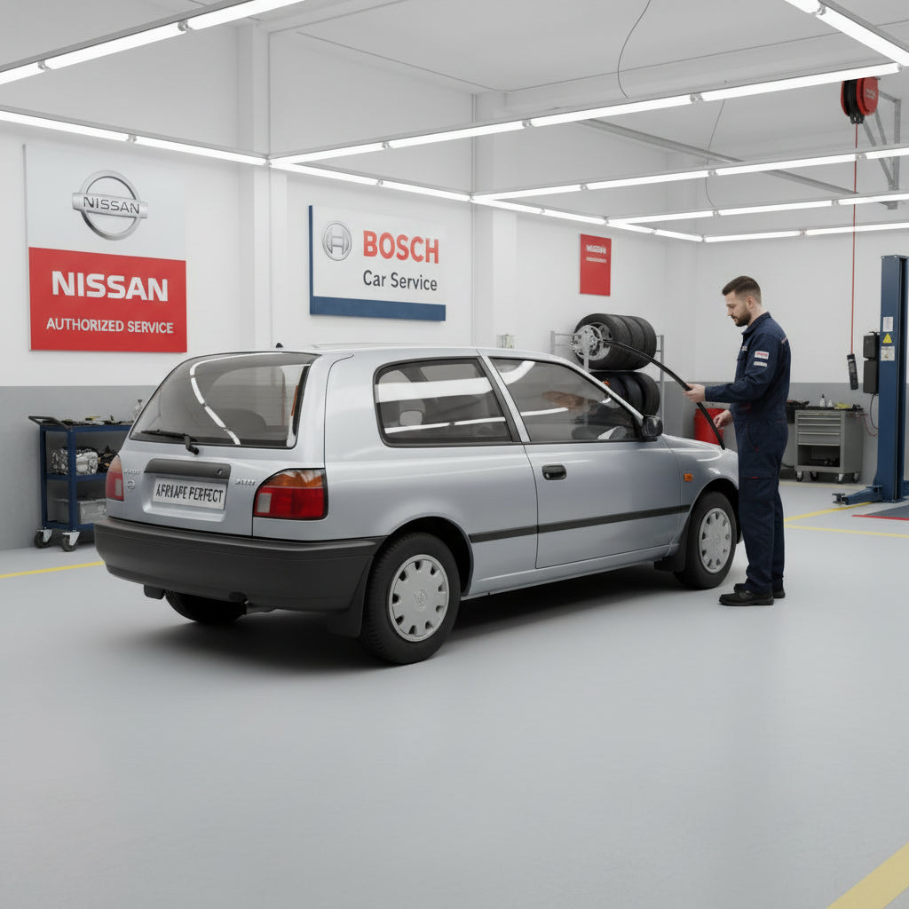 Schimbare Ștergător Lunetă Bosch Twin H341 la Nissan Sunny III Hatchback (N14) 1990–1995