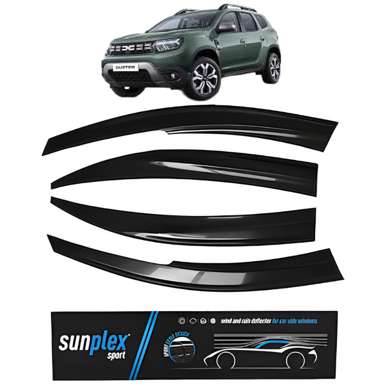 Paravanturi Duster 2 Sunplex Originale pentru Dacia Duster 2017–2024 – Calitate A+, Montaj Rapid