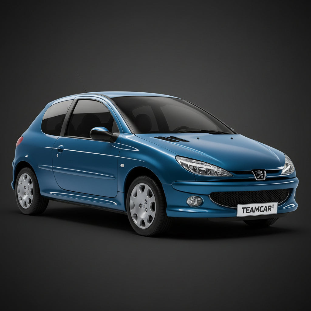 Fußmatten passend für Peugeot 206 (3-Türer Facelift/Phase 2) 2003–2009, Blau