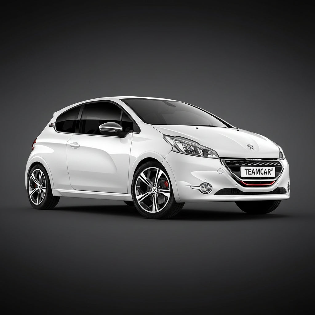 White car on a white background