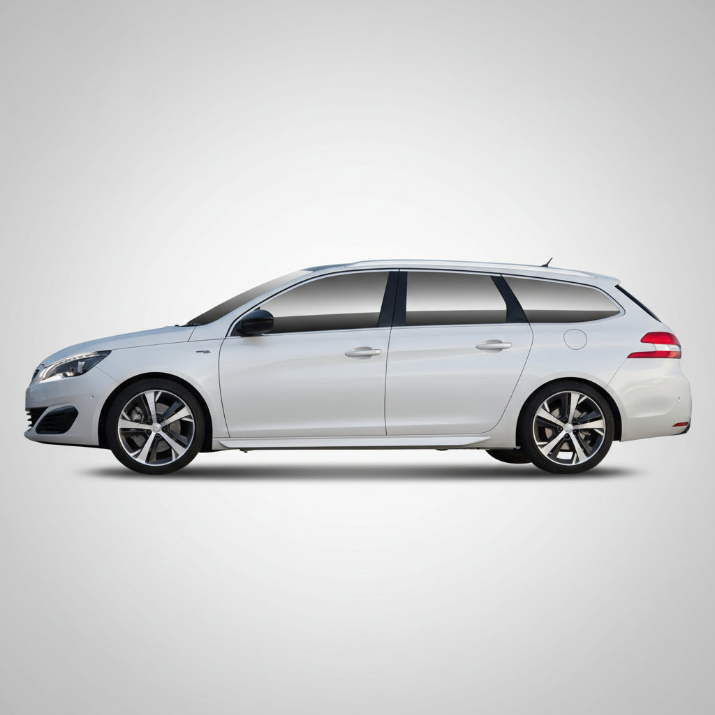 White car on a white background