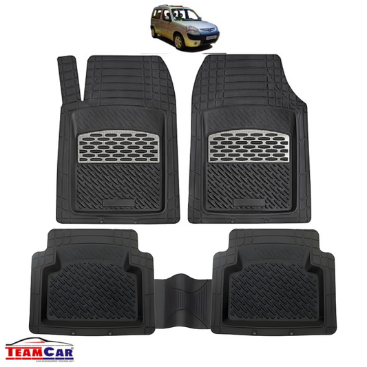 TeamCar® Car Mats Tray Type Compatible with Peugeot Partner I (1996-2008) Carbon