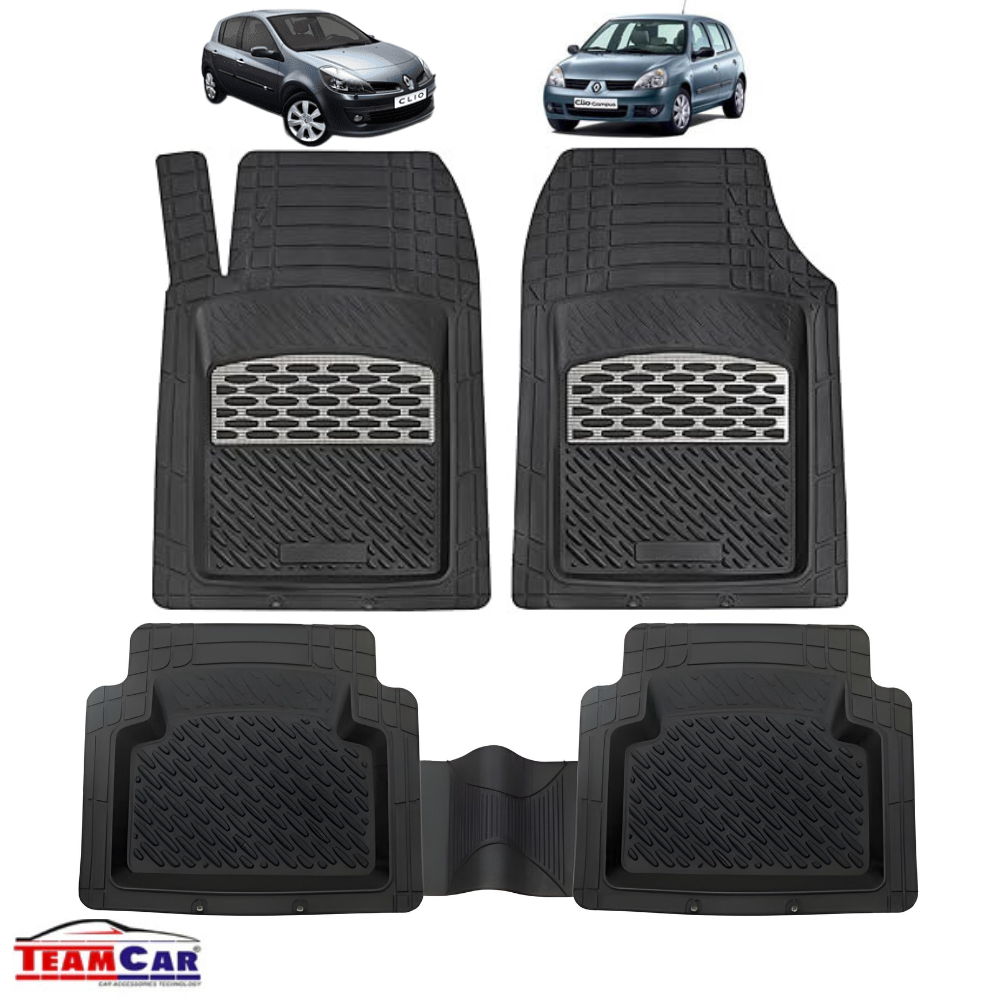 Covorase Renault Clio II Hatchback (1998-2012) black/silver