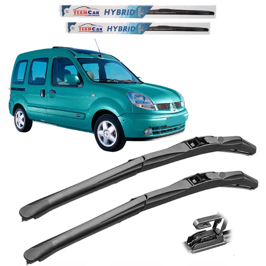 Car wipers with a Renault Kangoo I 1997–2007 in the background