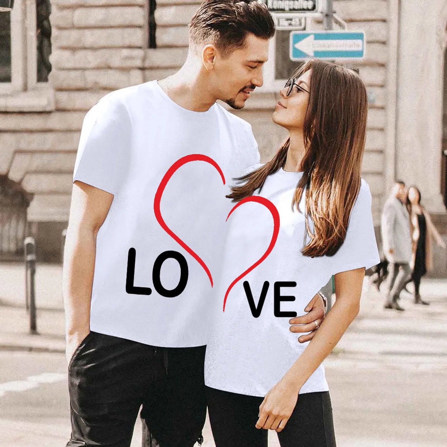 Tricou pentru Cupluri 'My Boyfriend My Girlfriend' | Modă Y2K, Streetwear Harajuku pentru Bărbați și Femei, Îmbrăcăminte Drăguță și Amuzantă