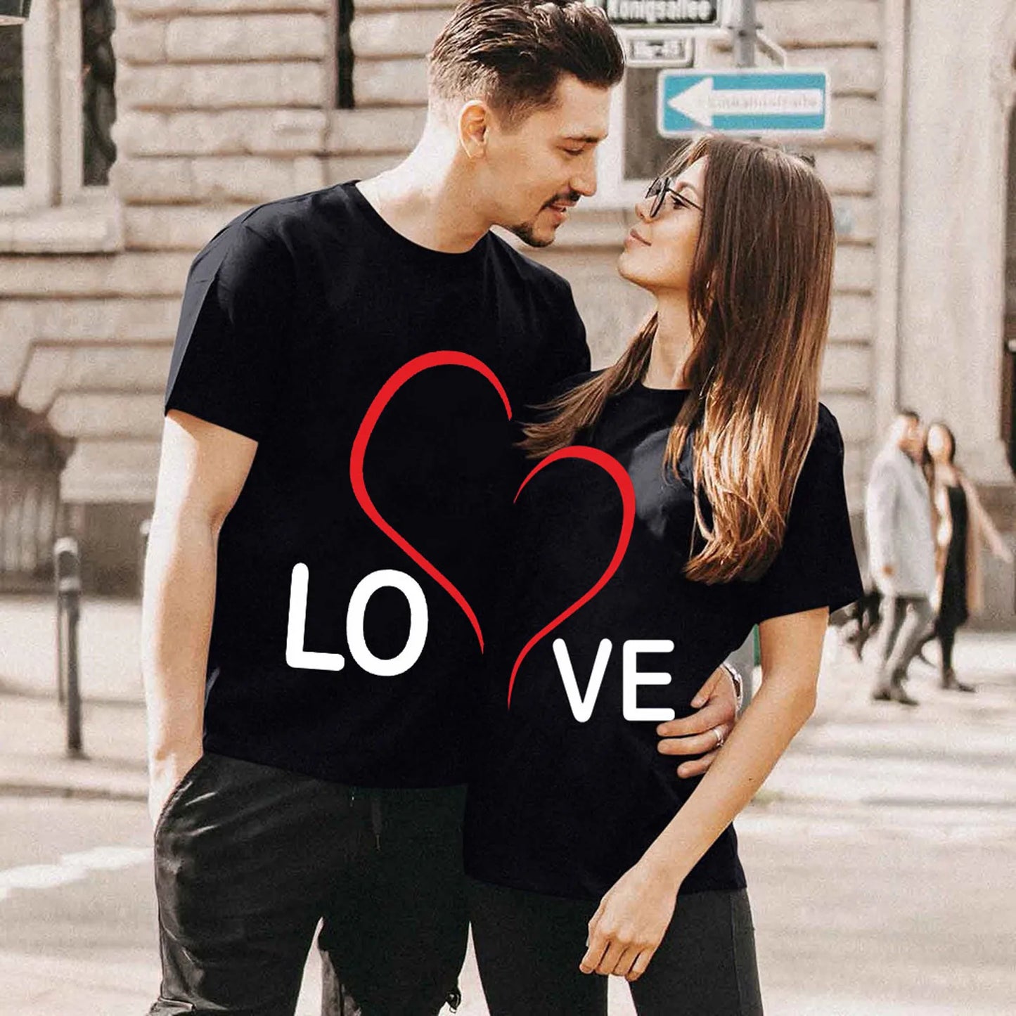 Tricou pentru Cupluri 'My Boyfriend My Girlfriend' | Modă Y2K, Streetwear Harajuku pentru Bărbați și Femei, Îmbrăcăminte Drăguță și Amuzantă