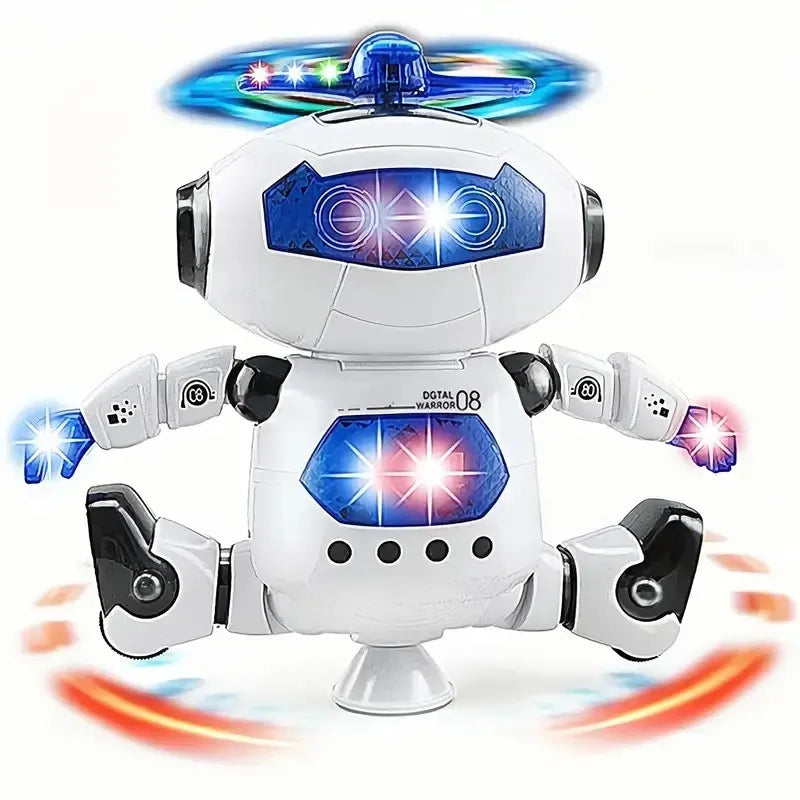 Jucărie Robot Dansator cu LED și Muzică - Cadou Perfect de Ziua de Naștere și Crăciun pentru Copii