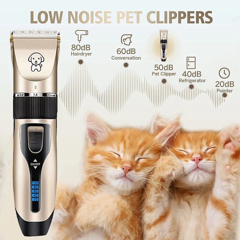 low noise pet clippers