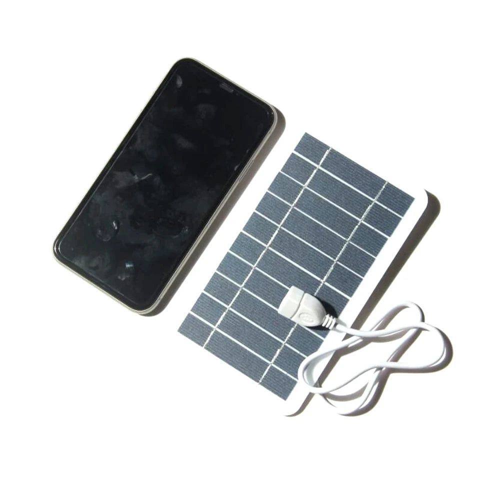 Power Bank cu Panoul Solar 5V 2W pentru Încărcarea Dispozitivelor Smart