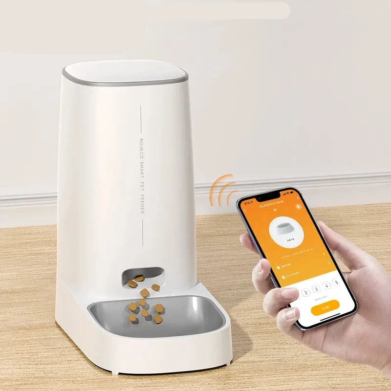 Dispenser Automat premium de Hrană pentru Pisici (pet)- Control Smart WiFi și Capacitate de 4L