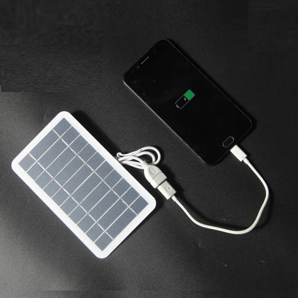 Power Bank cu Panoul Solar 5V 2W pentru Încărcarea Dispozitivelor Smart