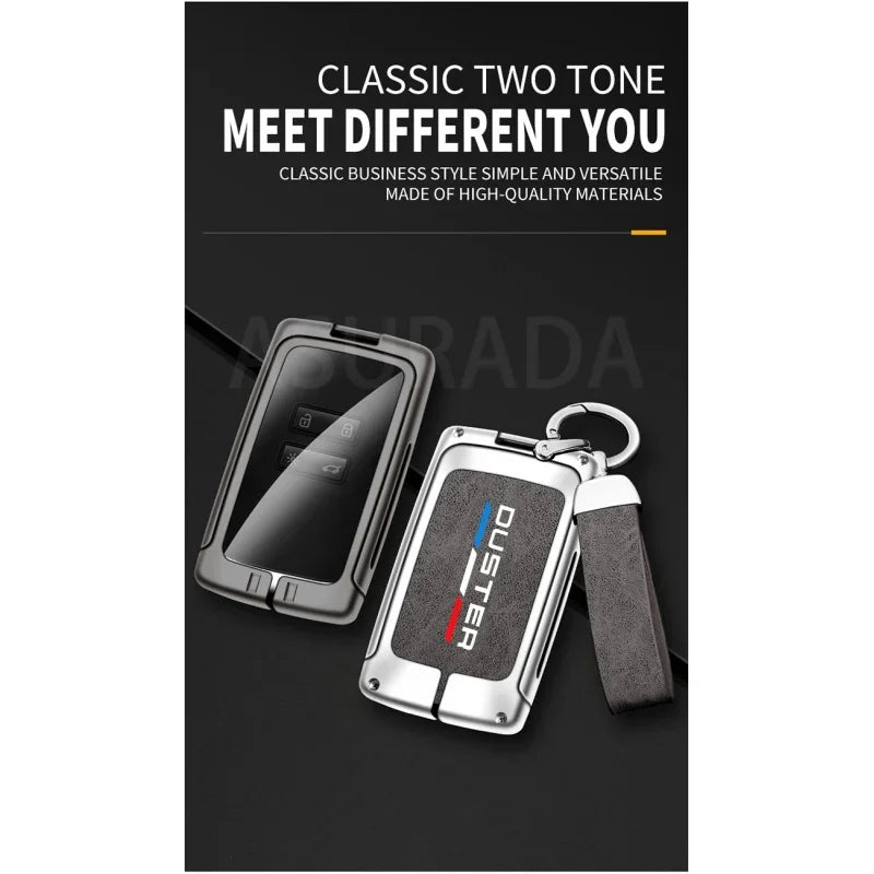 Husă Cheie Auto din Zinc TPU - Accesoriu Premium Renault Duster