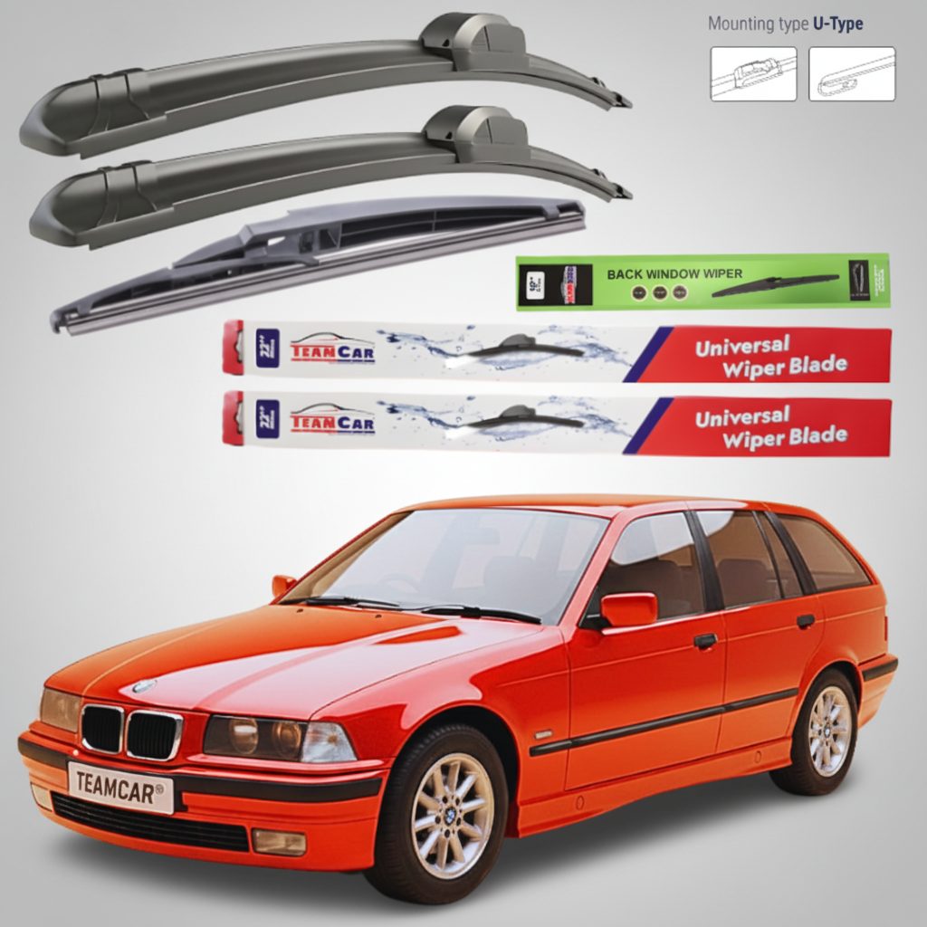 Ștergătoare BMW Seria 3 E36 Touring (1995–1999) Flat | Set Complet – TeamCar®