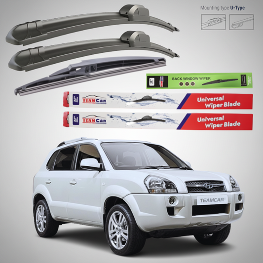Ștergătoare Hyundai Tucson (2004–2010) Flat | Set Complet – TeamCar®