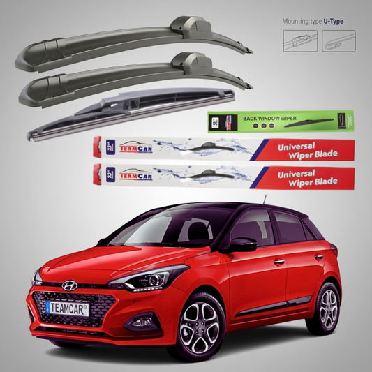 Ștergătoare Hyundai i20 GB Facelift (2018–2020) Flat | Set Complet – TeamCar®