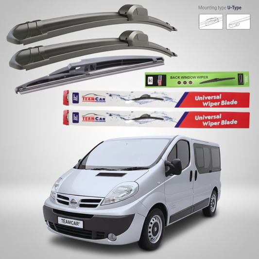 Ștergătoare Nissan Primastar X83 Bus L1H1 (2006–2014) Flat | Set Complet – TeamCar®